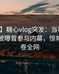 【爆料】糖心vlog突发:当事人在傍晚时刻被曝曾参与内幕,惊艳全场席卷全网