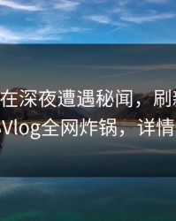 当事人在深夜遭遇秘闻，刷新热搜！糖心Vlog全网炸锅，详情围观