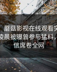 【爆料】蘑菇影视在线观看突发:大V在今日凌晨被曝曾参与猛料,无法置信席卷全网