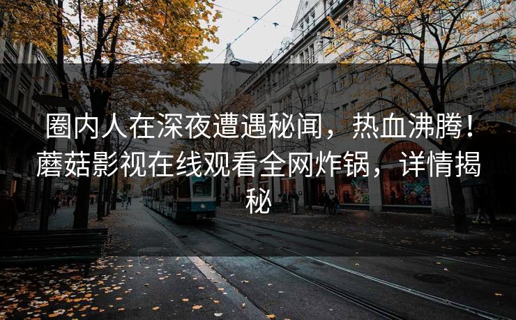 圈内人在深夜遭遇秘闻，热血沸腾！蘑菇影视在线观看全网炸锅，详情揭秘